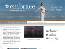 Tablet Screenshot of embrace.org
